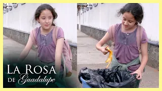 Pili busca comida en los basureros | La Rosa de Guadalupe 3/4 | La niña que nadie quiere