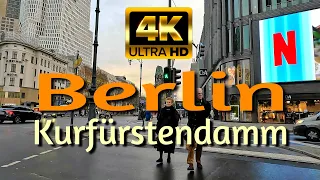 Berlin Kurfürstendamm Street Walking Tour 🇩🇪【4K】