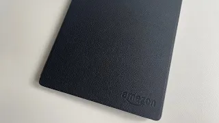 Kindle Oasis Black Leather Cover By Amazon
