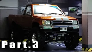 Building TOYOTA HIlux pickup truck Part 3 Aoshima 1/24 Scale Model