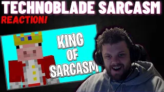 Technoblade's sarcasm is the best! || "Technoblade being sarcastic for 8 minutes straight!" Reaction