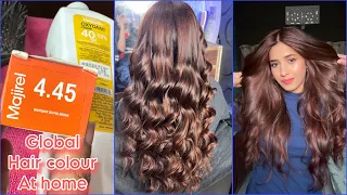 How To Do Global Hair Colour At Home | Salon like permanent hair colour | L’Oréal 4.45 colour tube