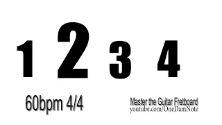 Metronome 60 Beats Per Minute 4 Beat  Count BPM Click Track Basic 4 Count School Practice Hour Long