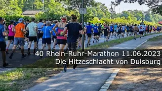 40. Rhein-Ruhr-Marathon am 11.06.2023 - Hitzeschlacht von Duisburg