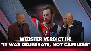 WEBSTER VERDICT IN! "It was deliberate, not careless" Robbo slams bump defence | AFL 360 | Fox Footy