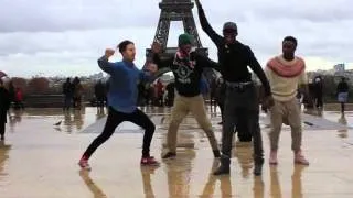 Elektro kif dancers at the Tour Eiffel by Blanca Li. Jerem, Cerizz, Crazy, Kyrra, Big Jay, Ardirx;