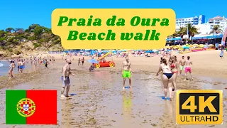 Albufeira: Praia da Oura Beach walk (4K UHD)