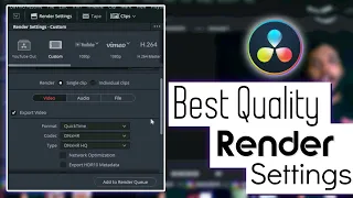 Best Export settings for Davinci Resolve- High Quality/Color Accurate OUTPUT