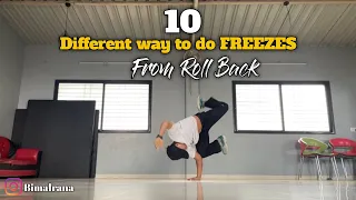 10 Different way to do Freezes from Roll Back  | bboy tutorial | Bimal rana