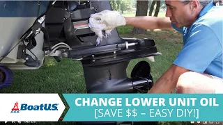 Changing Lower Unit or Sterndrive Oil On A Boat | BoatUS