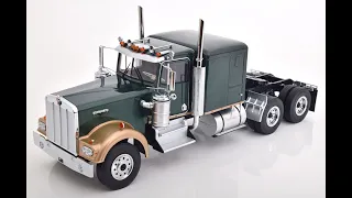 Modelissimo: Road Kings Kenworth W900 darkgreen/goldmetallic 1/18