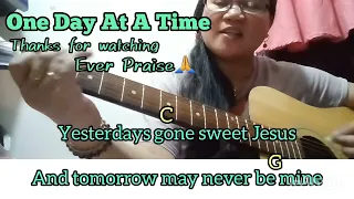 One Day At A Time cover w/ lyrics & chords #myversion