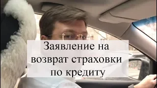 Заявление на возврат страховки по кредиту: советы адвоката