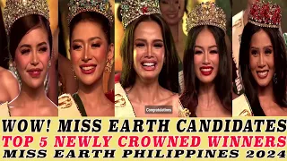 WOW! MISS PHILIPPINES EARTH 2024  CANDIDATES NEWLY CROWNED WINNERS