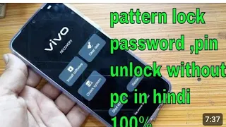 part 3 Vivo Y12 unlock 🔓 phone 📱 Vivo all devices kaise lock 🔐 tode Vivo y20 || known xyz