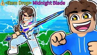 The Midnight Blade is ACTUALLY INCREDIBLE! (Roblox Blox Fruits)
