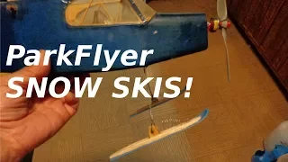 Make SNOW SKIS for your Small R/C Plane! easy, cheap, fun!