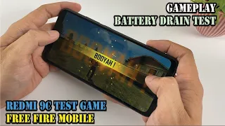 Xiaomi Redmi 9C test game Free Fire Mobile | Gameplay & Battery Drain test