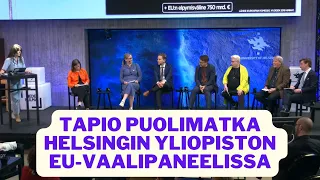 Tapio Puolimatka Helsingin yliopiston EU-vaalipaneelissa