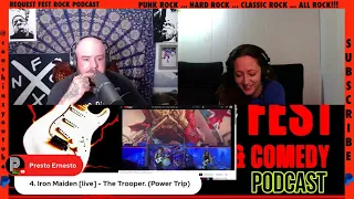 IRON MAIDEN LIVE The Trooper Request Fest Podcast Reaction Clip