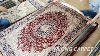 Hand Knotted Silk Carpet Hand Knitted Silk Rug for Sale
