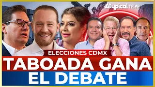 SANTIAGO TABOADA DEJA CALLADOS a CLARA BRUGADA y SALOMÓN CHERTORIVSKI en el PRIMER DEBATE de la CDMX