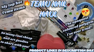 HOT TOP TEMU NAIL ART ITEMS | Dual form system french tabs, polygel, gel polish, charms & much more!