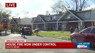 South Bend firefighters respond to Laurel Court house fire