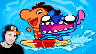 ЛИЛО И СТИЧ ► НАСТОЯЩАЯ ВЕРСИЯ ( The Ultimate ''Lilo & Stitch'' Recap Cartoon ) | Реакция