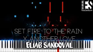 Set Fire To The Rain X Another Love (EPIC Piano Tutorial) | Eliab Sandoval