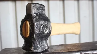 Forging A Straight Peen Blacksmith Hammer For Bladesmithing, Knifemaking, Old World, Step By Step