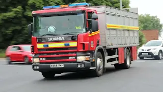 *RARE* Humberside Fire And Rescue Barton Retained Hose Layer Responding