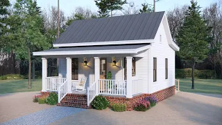 22'x23' (6,5x7m) This 484 sqft House Has an Amazing Floor Plan! Tiny house Full Tour!