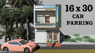 16x30 house with car parking # 16 by 30 shop 2 bhk house plan # 16*30 house plan