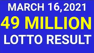 LOTTO RESULT TODAY 9PM MARCH 16 2021 6/42, 6/49, 6/58