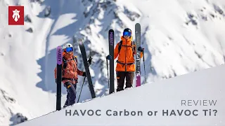 Majesty Havoc Ti and Havoc Carbon review by Powder Buddies: Björn and Niko (German/English)