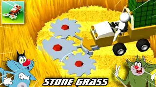 Oggy And Jack try to Max Level in Grass Stone game | Oggy Game | Daddy Gaming