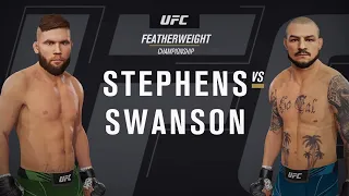 UFC 4 Gameplay Jeremy Stephens vs Cub Swanson