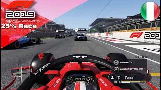 F1 2019 gameplay | 25% Race At Monza | Charles Leclerc | Ferrari