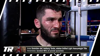 Artur Beterbiev Reacts to 19th Straight KO Win Over Yarde, Wants Bivol Next | POST FIGHT INTERVIEW