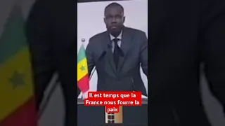 Il est temps que la France nous foutre la paix ! Déclare Ousmane Sonko leader de l’opposition