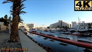 Eilat City Walking Tour On The Promenade - Israel 🇮🇱 - 4K