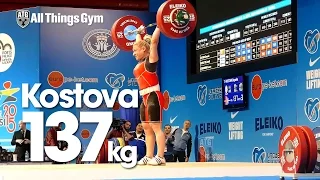 Boyanka Kostova 137kg Clean & Jerk 2015 European Championships