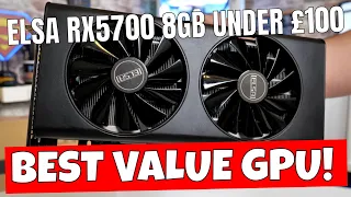 BEST £100 GPU ELSA Radeon RX5700 8GB Bargain XFX RX5700 DD In Disguise