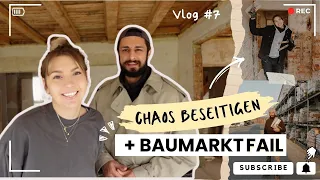 Baustellen Chaos 🚧 & Baumarkt Fail ❌ wir räumen auf - neue Fenster kommen | Baustellen Vlog Ep.7