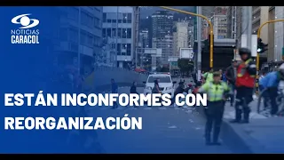 Caos en el centro de Bogotá por reubicación de vendedores informales
