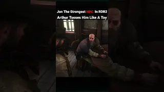 Jon thinks he's the strongest Man in RDR2 #shorts #rdr2 #arthurmorgan #funny #memes