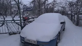 В северном Крыму все ещё лютует зима.