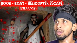 [ EXTRA LOCKS + HARD MODE + (DOOR + BOAT + HELICOPTER) ESCAPE ] | GRANNY CHAPTER 2