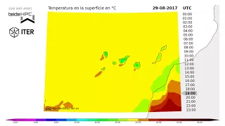 Canary Islands Temperature forecast: 2017-08-29